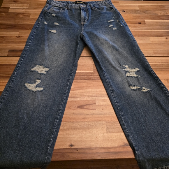 Indigo Rein Blue Straight Leg Jeans - Picture 2 of 7